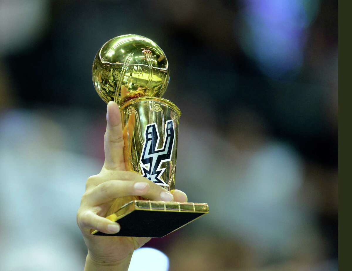 Spurs' championship trophy jet sets around the world