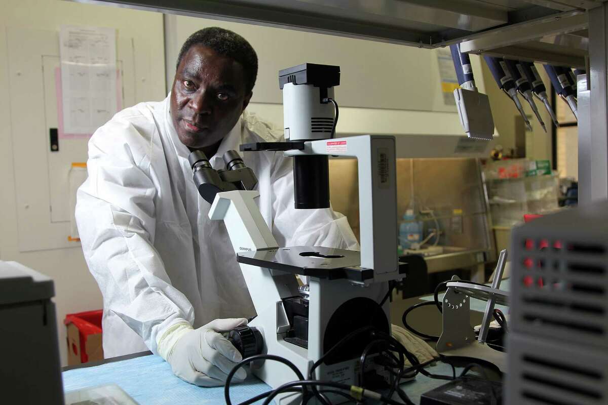 Ndongala Lubaki, a post-doctoral fellow at UTMB Galveston, is part of a team working to find a vaccine for the deadly Ebola virus. In a recent breakthrough, they discovered how the virus shuts down a body's immune system.