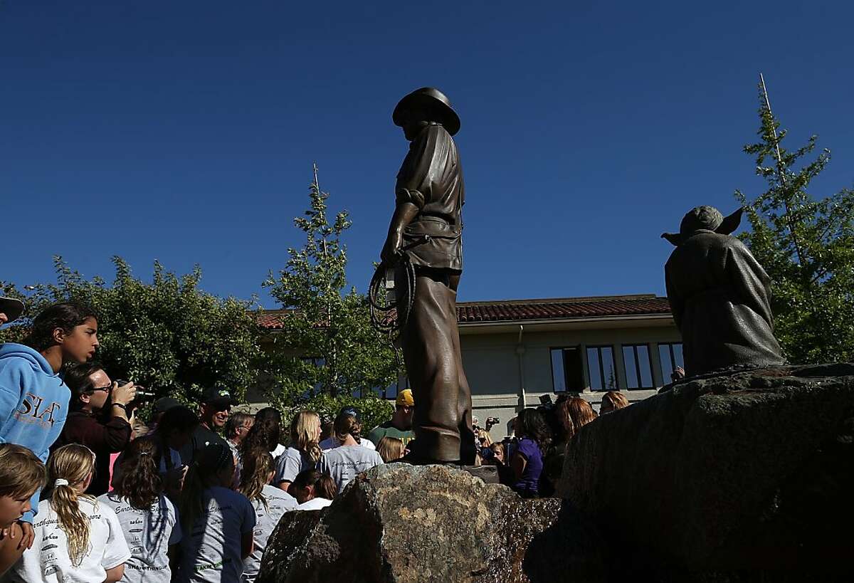 Here's the story behind the Bay Area's bronze Indiana Jones and Yoda