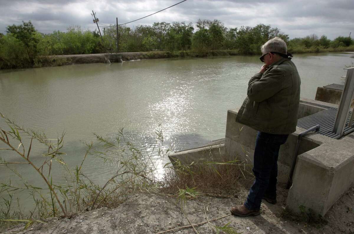 The main irrigation canal in Mercedes in Hidalgo County draws water from the Rio Grande. Drought and water shortages are taking a toll on farming in the Rio Grande Valley.