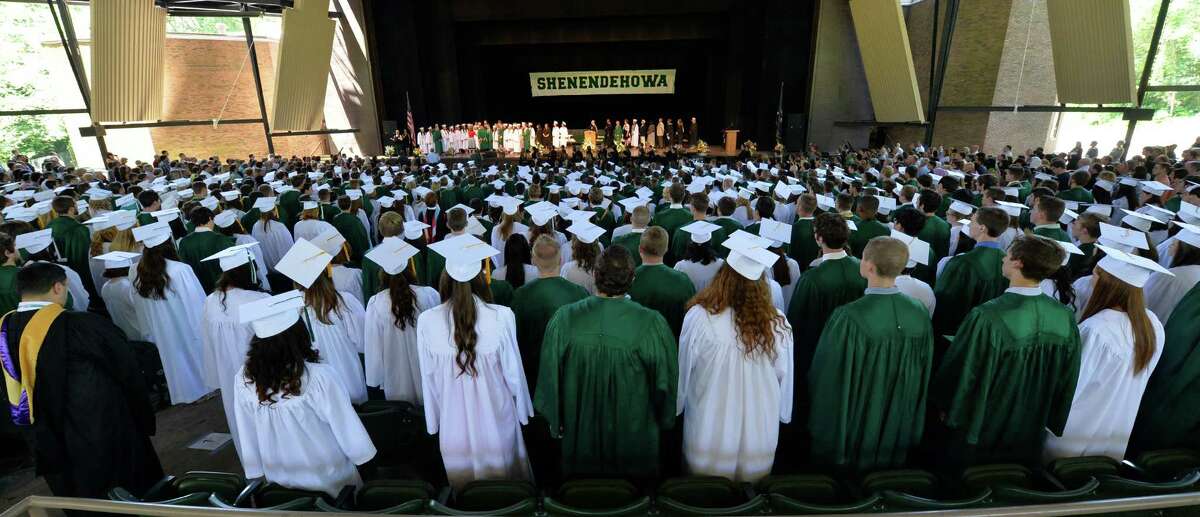 725 Shenendehowa High School students graduated tFriay during their commencement ceremony held at the Saratoga Performing Arts Center June 21, 2013 in Saratoga Springs, N.Y. (Skip Dickstein/Times Union)