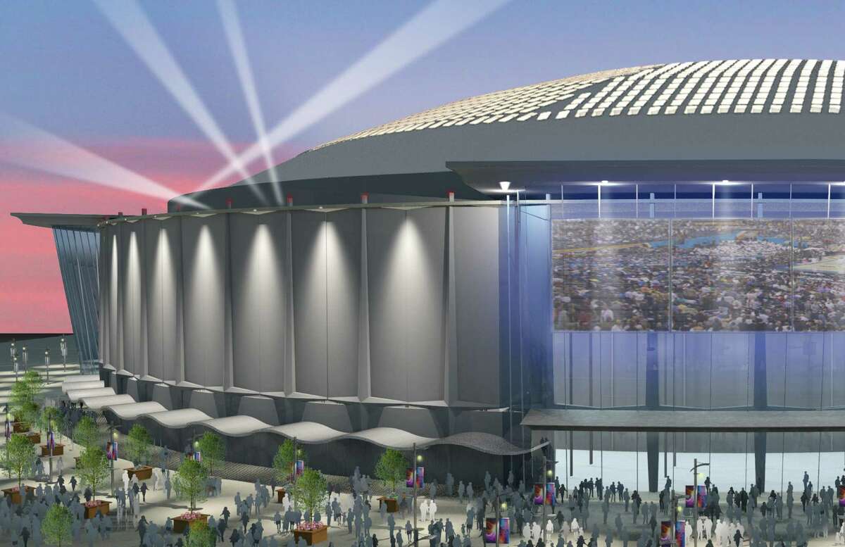 This is an illustration provided by Harris County officials in proposing a $194 million plan to convert the dome into a massive convention and exhibition space.