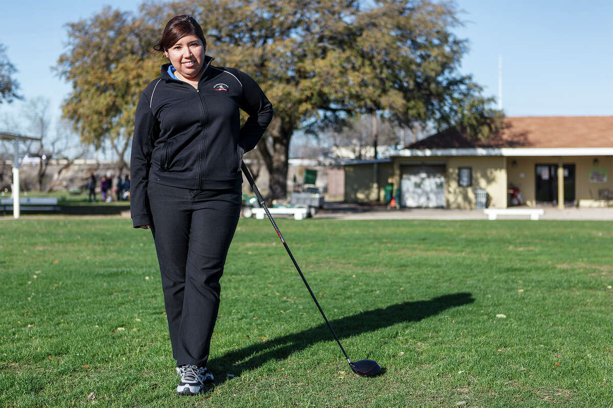 Christi Cano, former LPGA player and city amateur champion, at San Pedro Driving Range on March 11, 2013. Cano has taken on a new role as Director of Player Development for the Alamo City Golf Trail. MARVIN PFEIFFER/ mpfeiffer@express-news.net