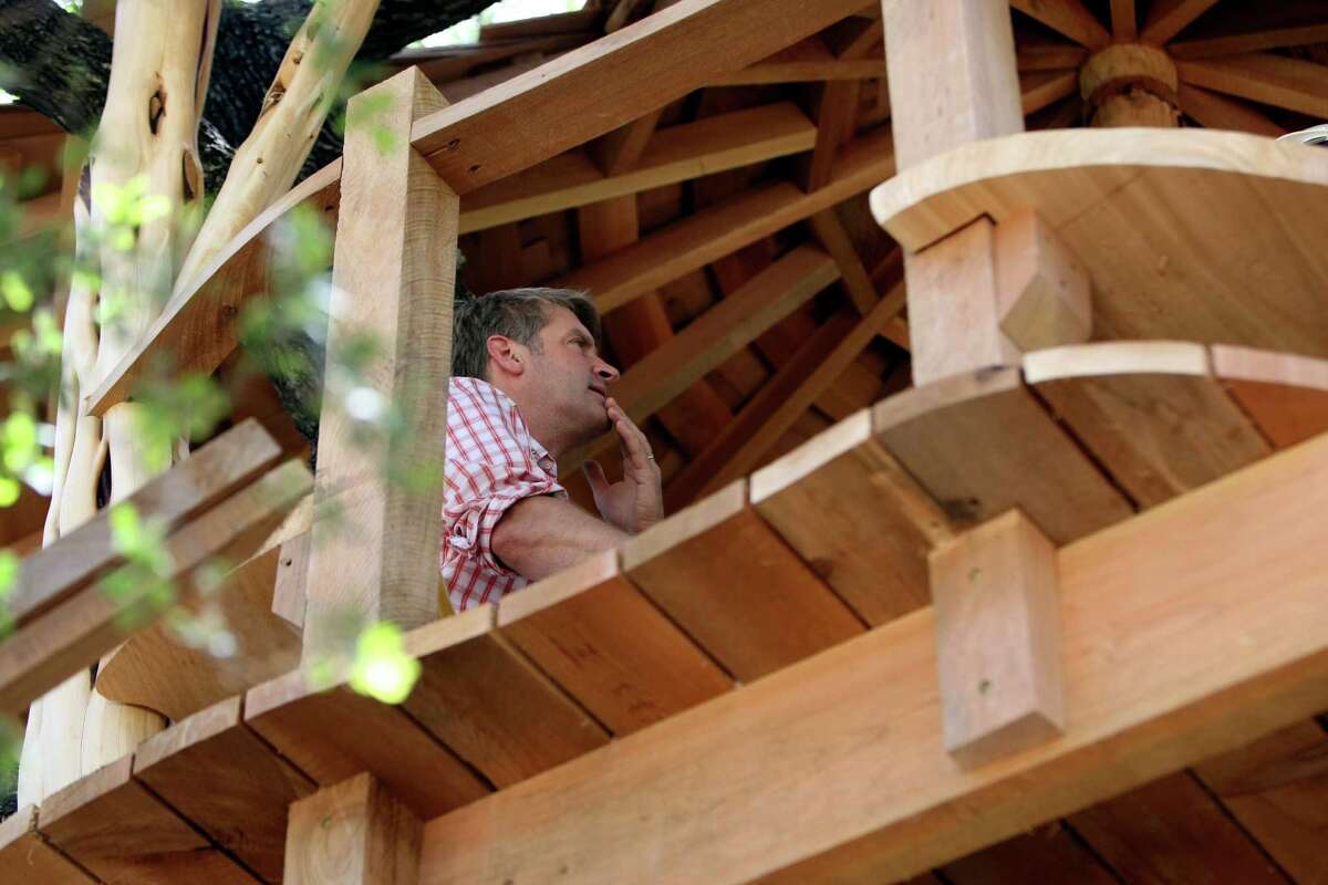 Pete Nelson from Animal Planet's "Treehouse Masters, " visits the Anne Frank Inspire Academy to oversee construction on a treehouse he designed for the school. The treehouse will be used as outdoor classroom space and can hold 20-25 students.