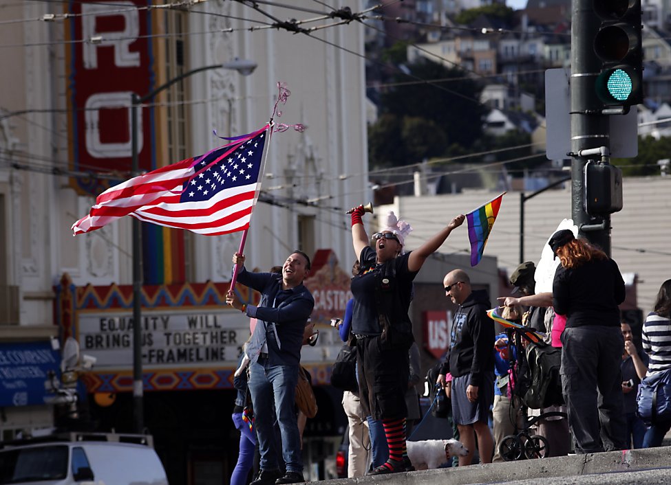 Celebrations in SF after historic rulings