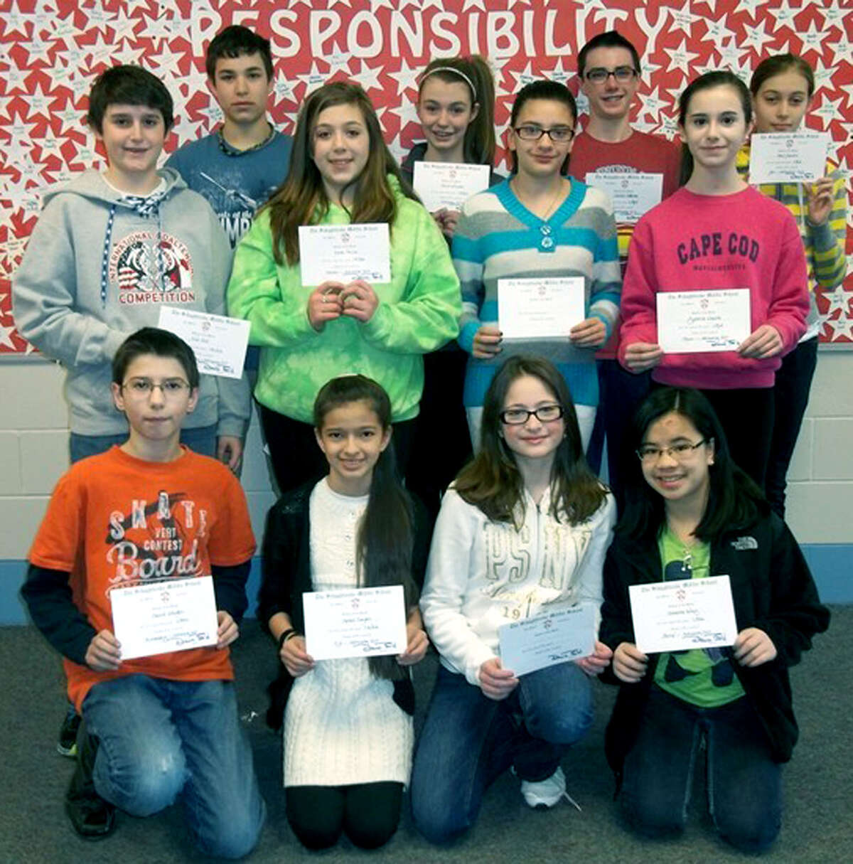 Schaghticoke students of the month for March 2013