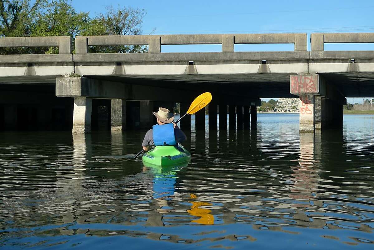 Paddling through New Orleans on Bayou St. John