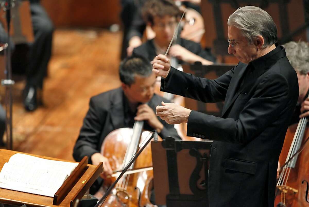 Michael Tilson Thomas conducts the San Francisco Symphony in a performance of West Side Story in San Francisco, Calif., on Thursday, June 27, 2013.