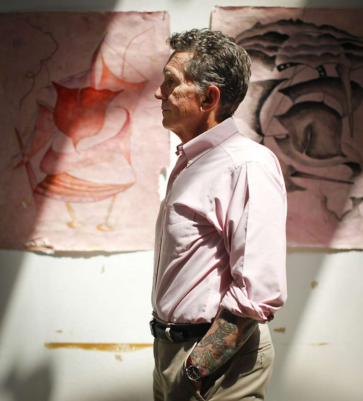 Don Ed Hardy, fine art tattoos' illustrating man