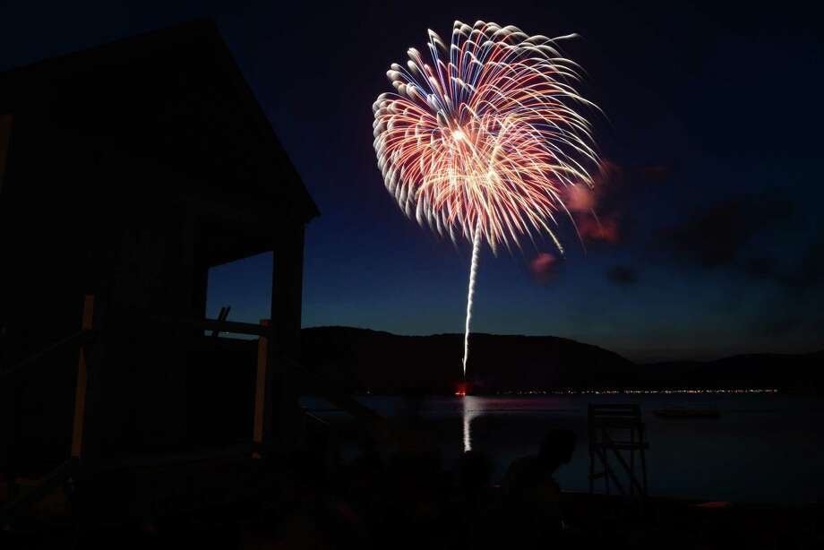 Fireworks over Candlewood Lake in Danbury NewsTimes