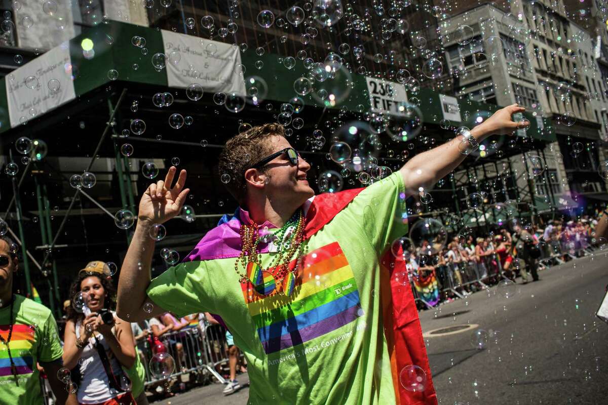 first gay pride parade new york images