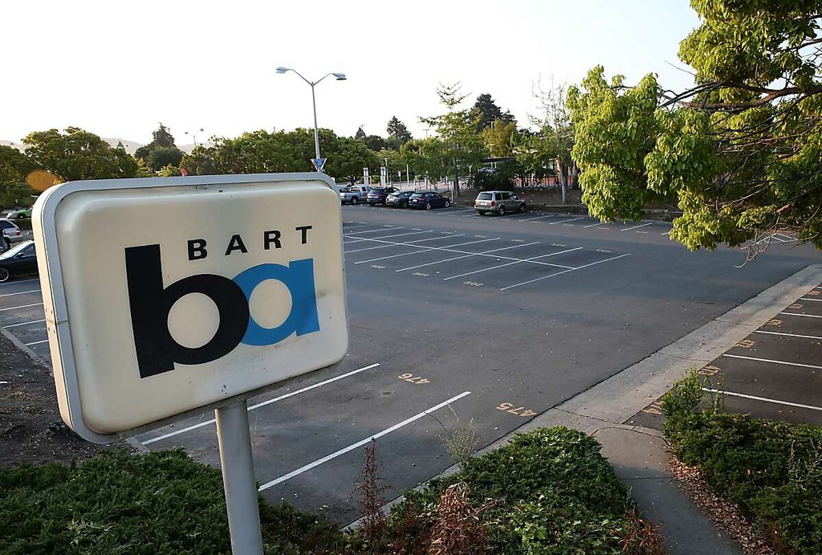 FILE-- A parking lot sits empty at the North Berkeley Bay Area Rapid Transit (BART) station July 1, 2013 in Berkeley. A man was jailed on suspicion of battering a BART passenger at the North Berkeley station Saturday afternoon, police said.