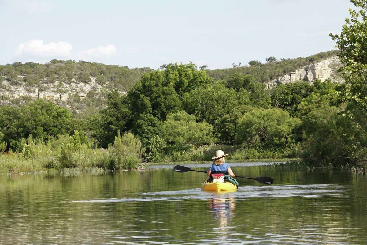 The spring-fed South Llano River near Junction is a jewel of a river, offering paddlers opportunities to enjoy excellent fishing and wildlife viewing in an uncrowded scenic setting.