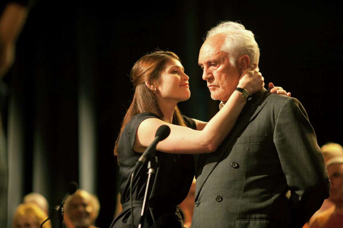 (L-R) GEMMA ARTERTON and TERENCE STAMP star in SONG FOR MARION