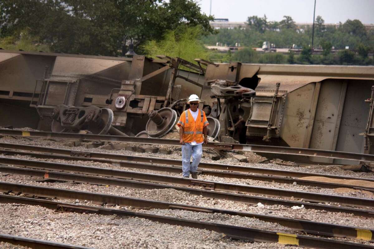 Emergency crews were called to the train tracks behind the Beaumont Civic Center Thursday afternoon when a train derailed. No injuries were reported.