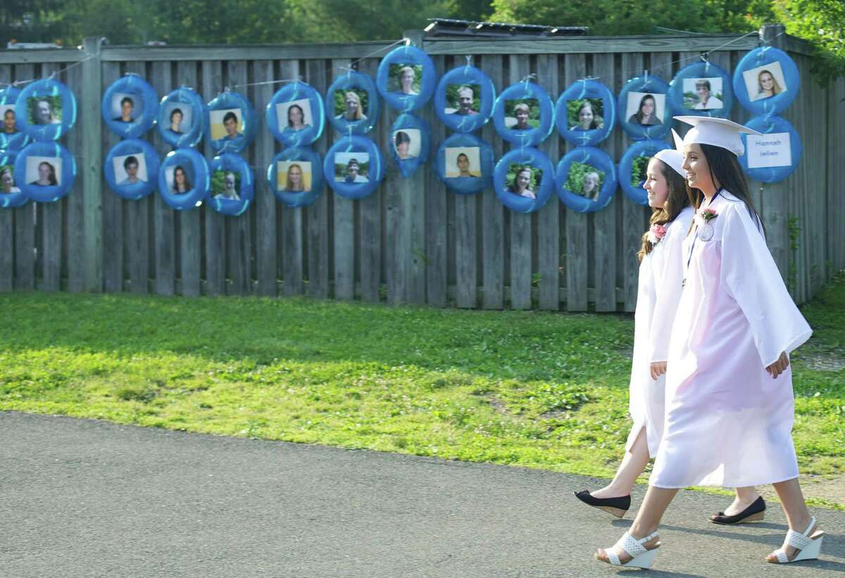 The processional for Sherman School's graduation exercises, June 21, 2013.