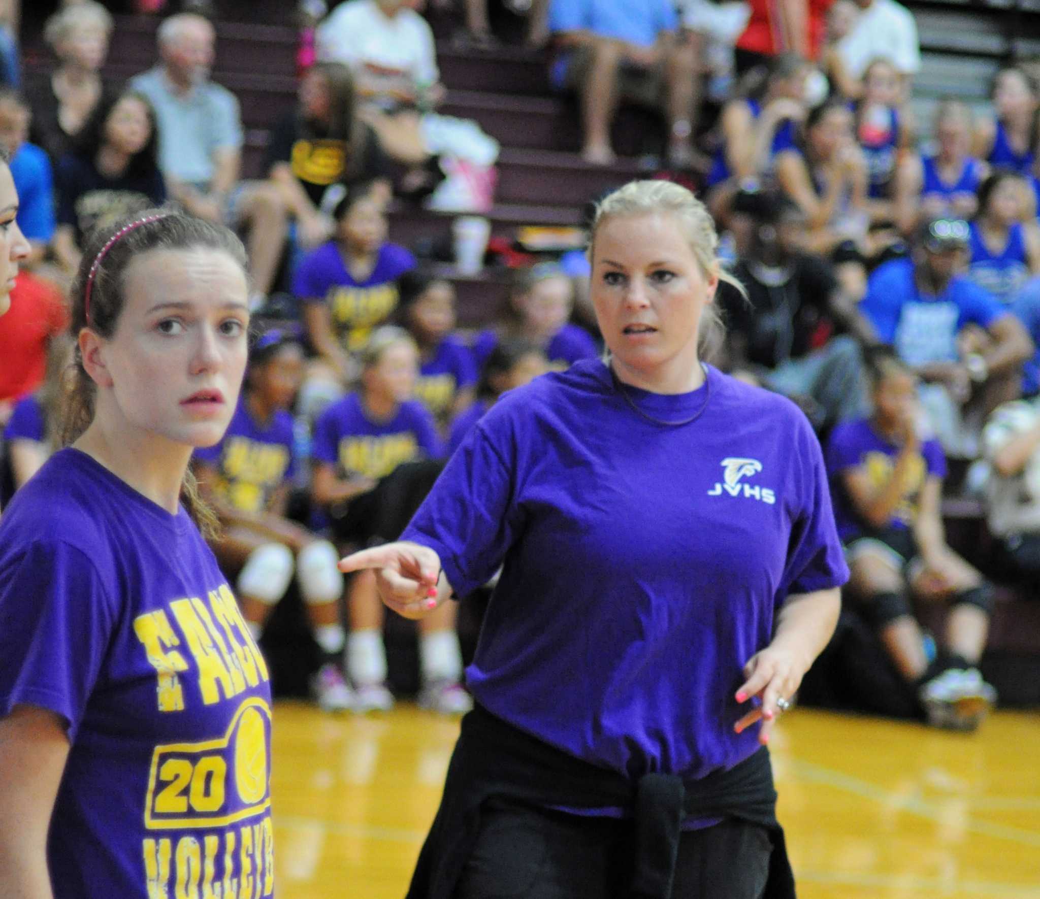 Jersey Village Falcons face steep climb in 175A volleyball race