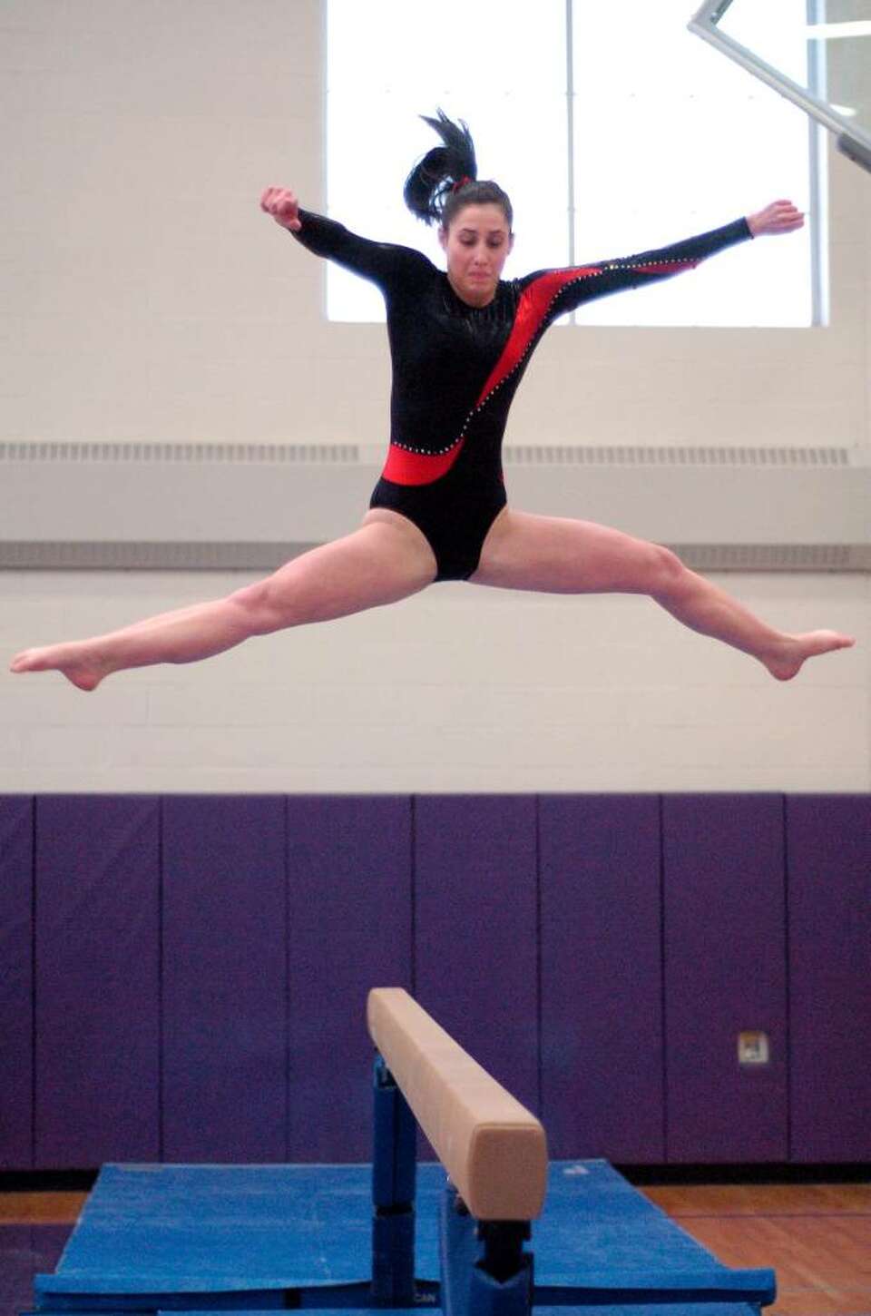 Shorthanded Westhill records highest gymnastics score of the season