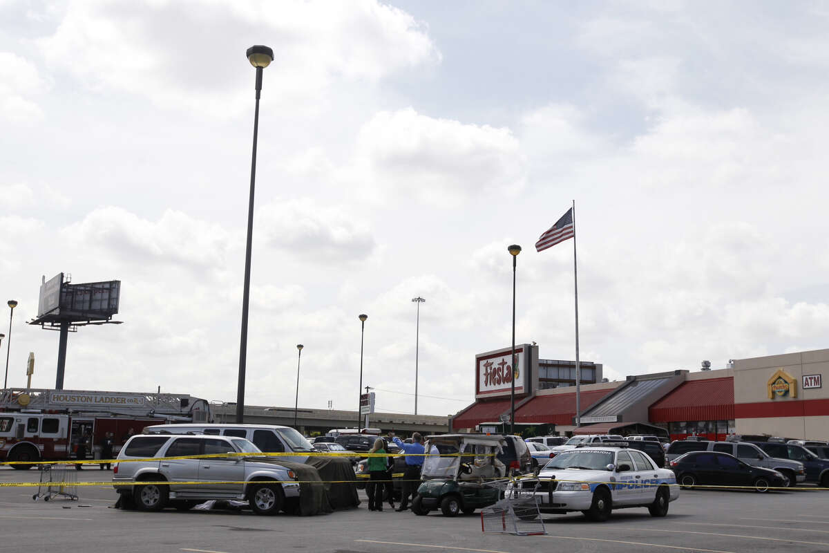 One man was killed after a shooting near a grocery store in northeast Houston Thursday morning, July 11,2013. (Cody Duty/ Houston Chronicle)