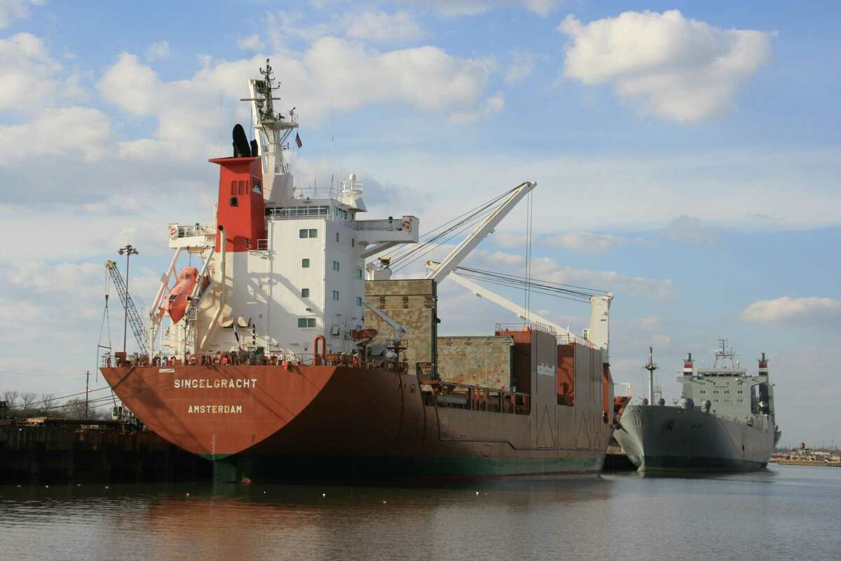 The Singelgracht visits the Port of Houston in January 2013.