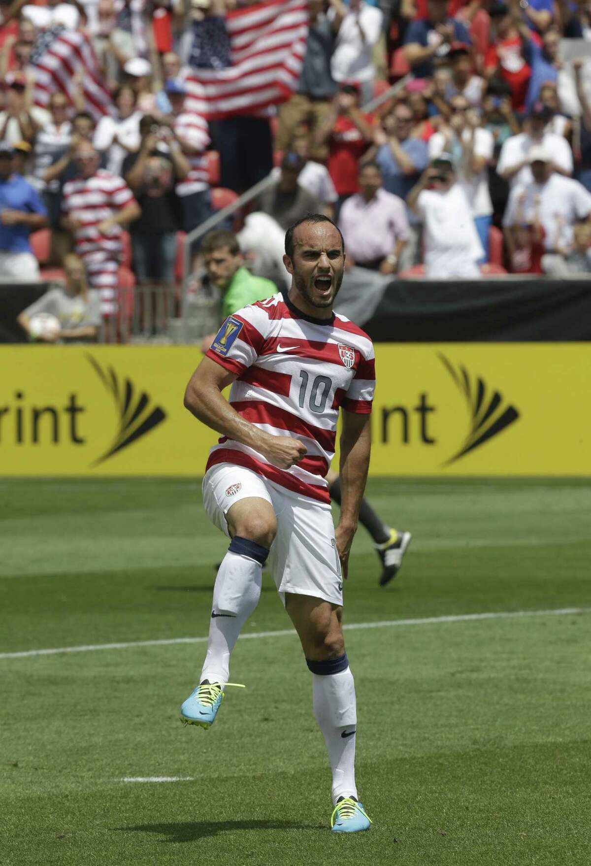 Landon Donovan scored his 53rd international goal in a 4-1 win over Cuba, extending his United States scoring record.