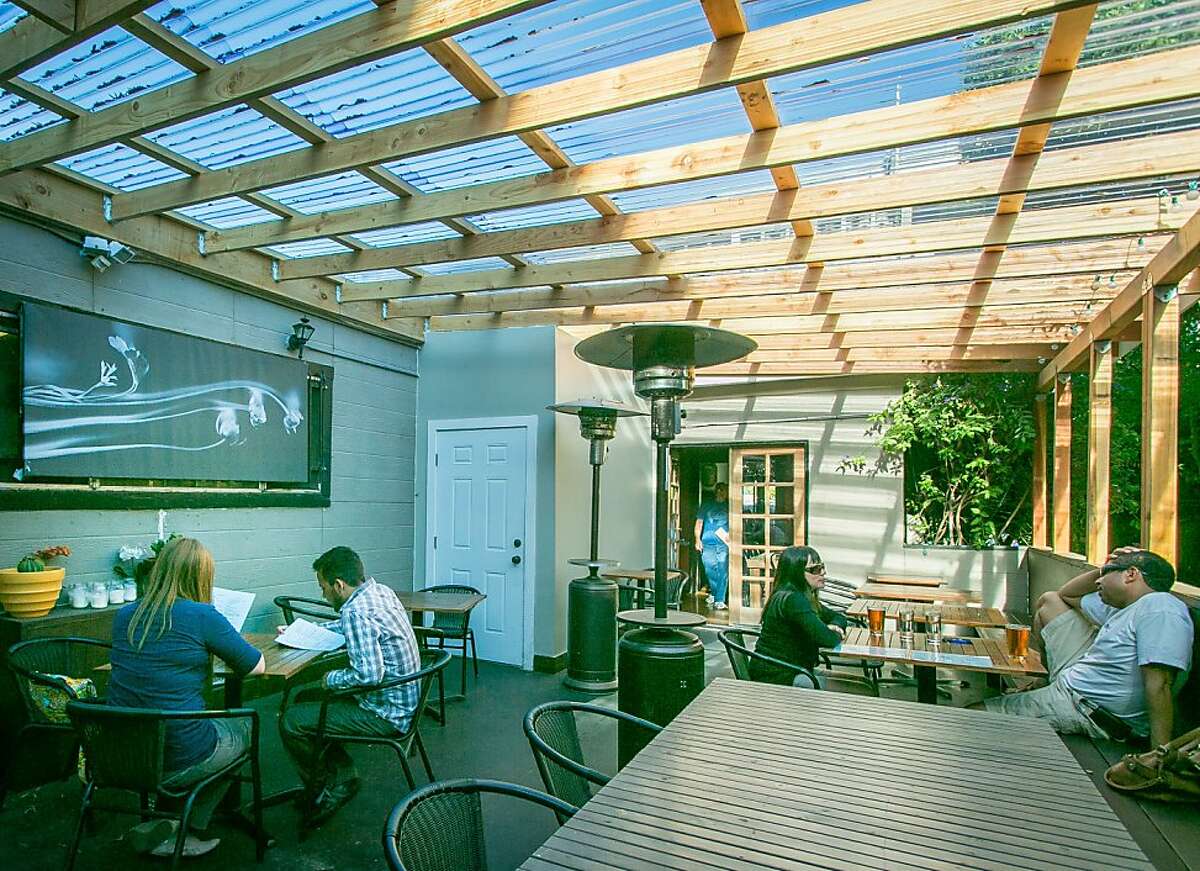 The back patio at Grand Tavern in Oakland, Calif., is seen on Saturday, July 13th, 2013.