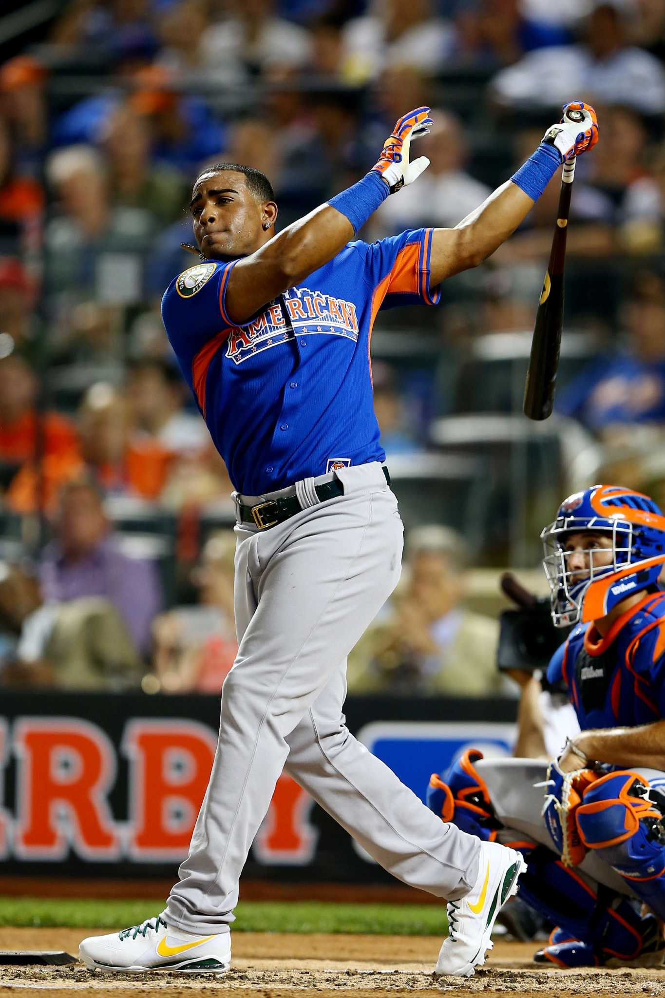 ALL-STAR GAME: Yoenis Cespedes of the Athletics wins the Home Run