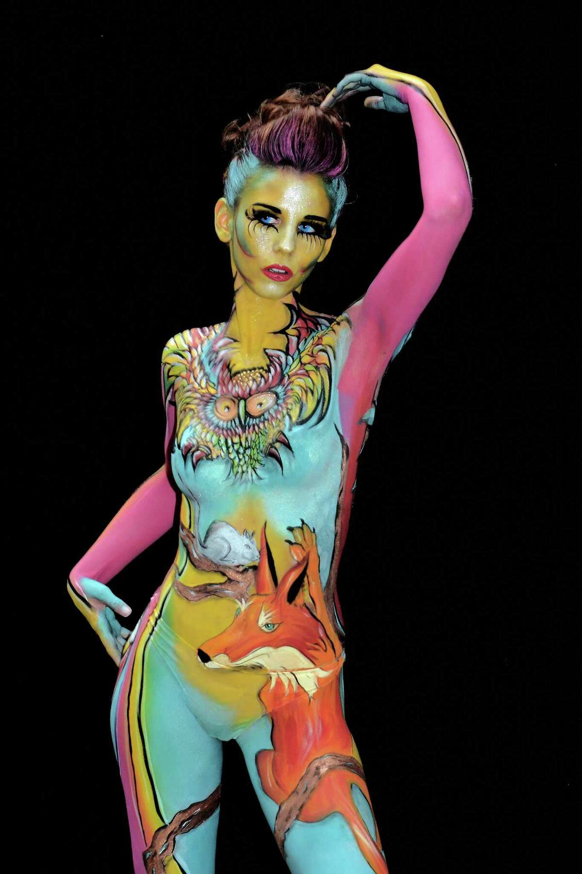 Blue Human Body Paint At Robyn Morgan Blog