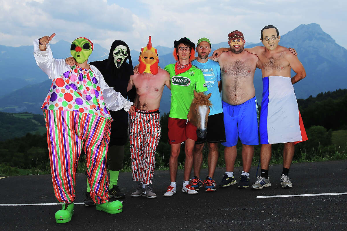 Crazy fans at the Tour de France