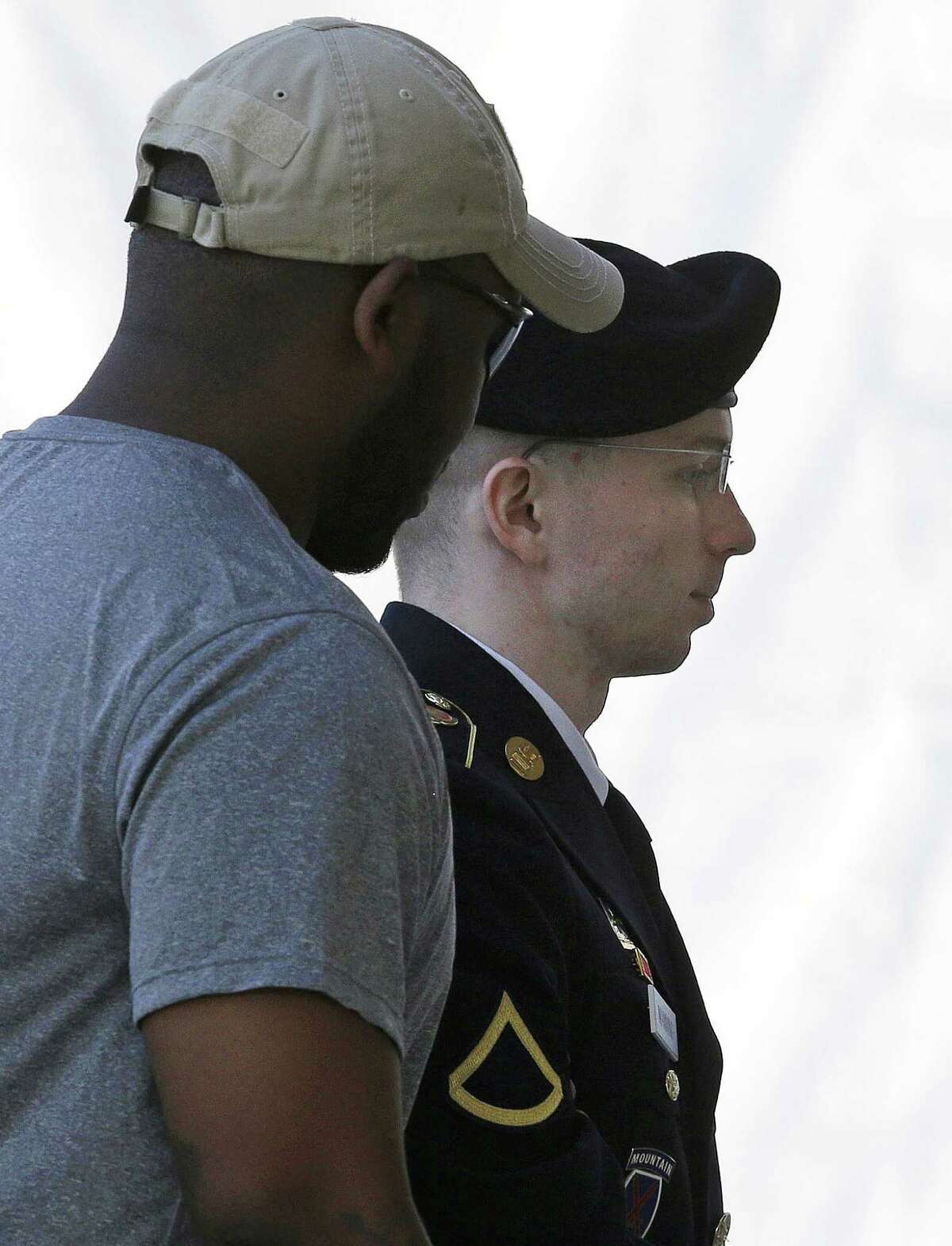 Army Pfc. Bradley Manning (right), if found guilty, could face life in prison plus an additional 154 years. The government is not pursuing the death penalty.