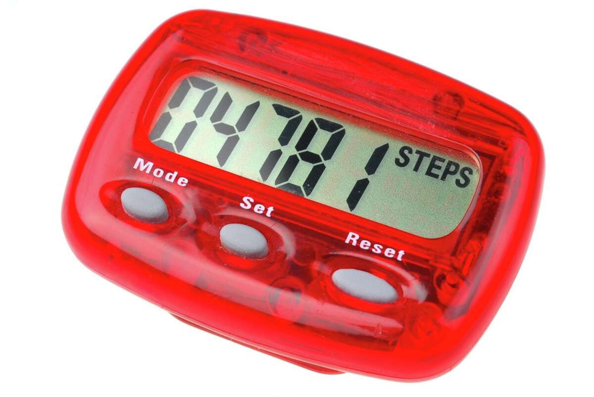 Keep tabs on how far you walk by using a pedometer.