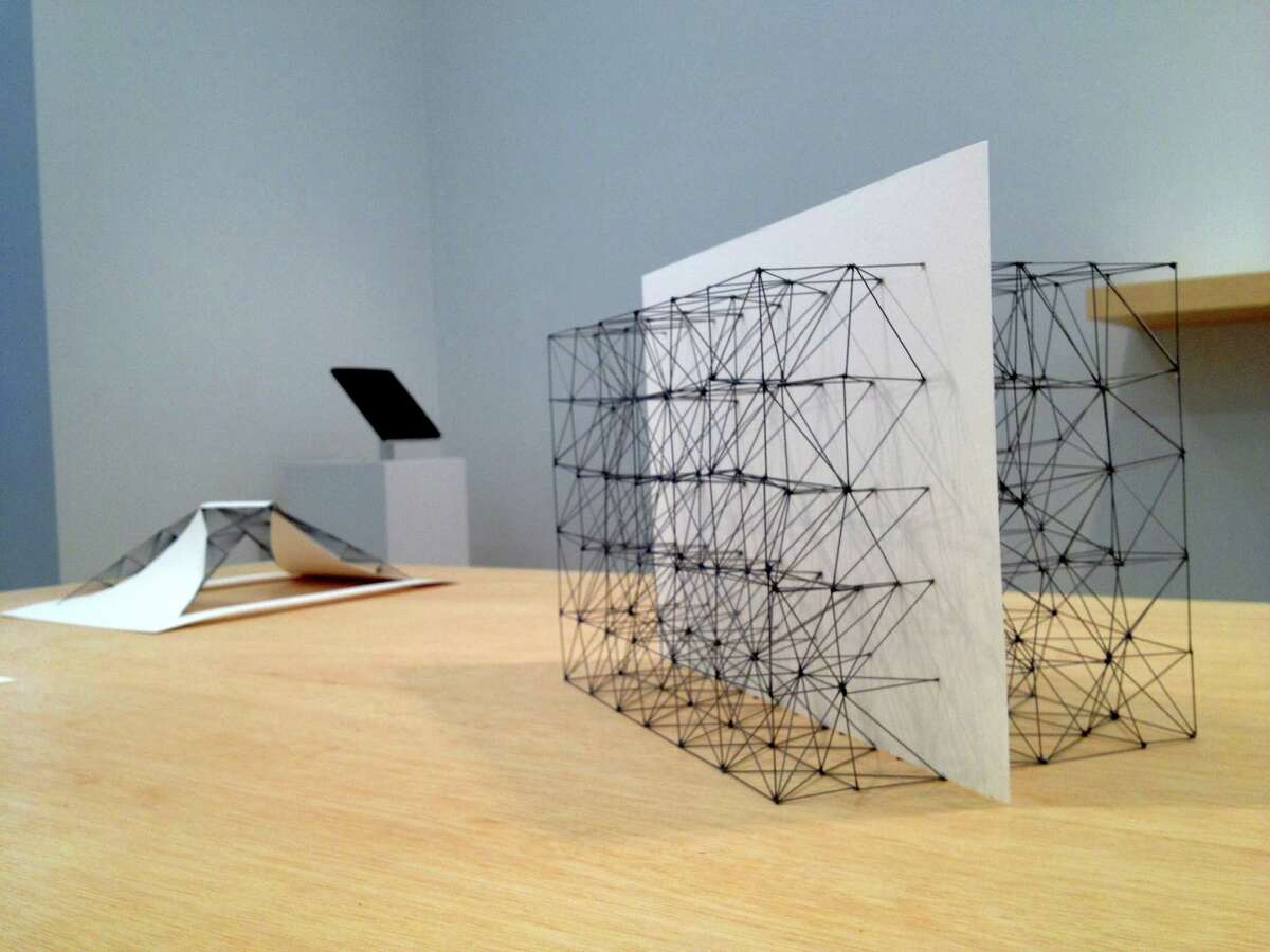 Mariano Dal Verme's tabletop sculptures, made with graphite and paper, are on view in the upstairs project space at Sicardi Gallery through Aug. 31.