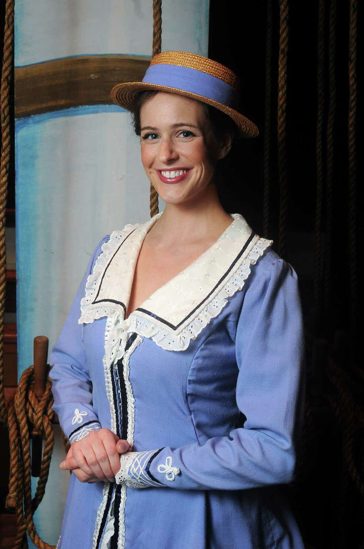 Amanda Kingston as Josephine at a dress rehearsal of the Gilbert and Sullivan comedy "HMS Pinafore" at the Wortham Theater Monday July 15, 2013.(Dave Rossman photo)
