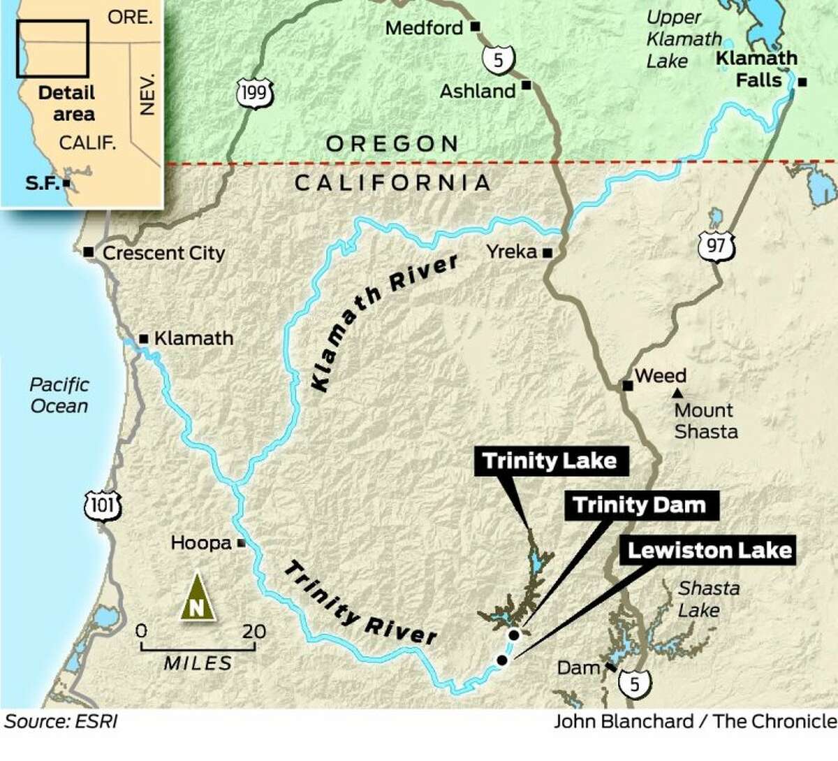 Fish vs. farmers in conflict over Klamath River