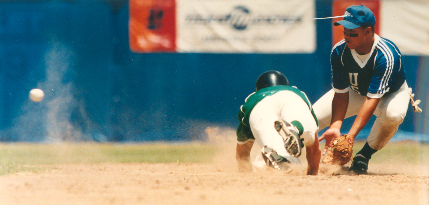 Alex Rodriguez at shortstop during U. S. Olympic Festival, August