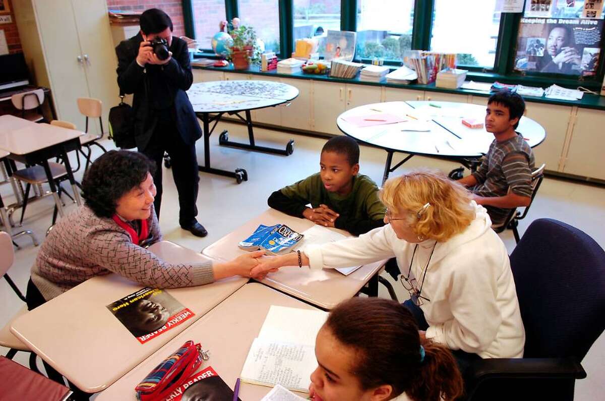 China delegation visits Scofield Middle School