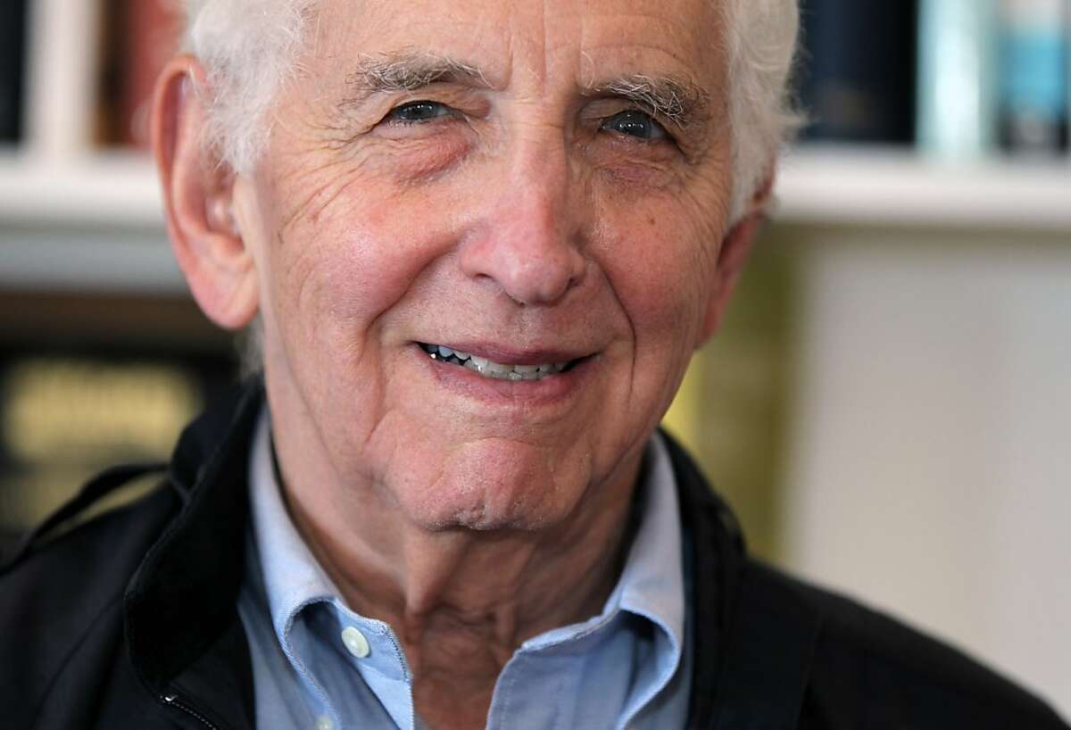 Daniel Ellsberg poses for a portrait at his home in Kensington, Calif., on Saturday, July 13, 2013. Ellsberg, famous for leaking the Pentagon Papers in 1971, is now in the news defending similar actions by both Bradley Manning and Edward Snowden.
