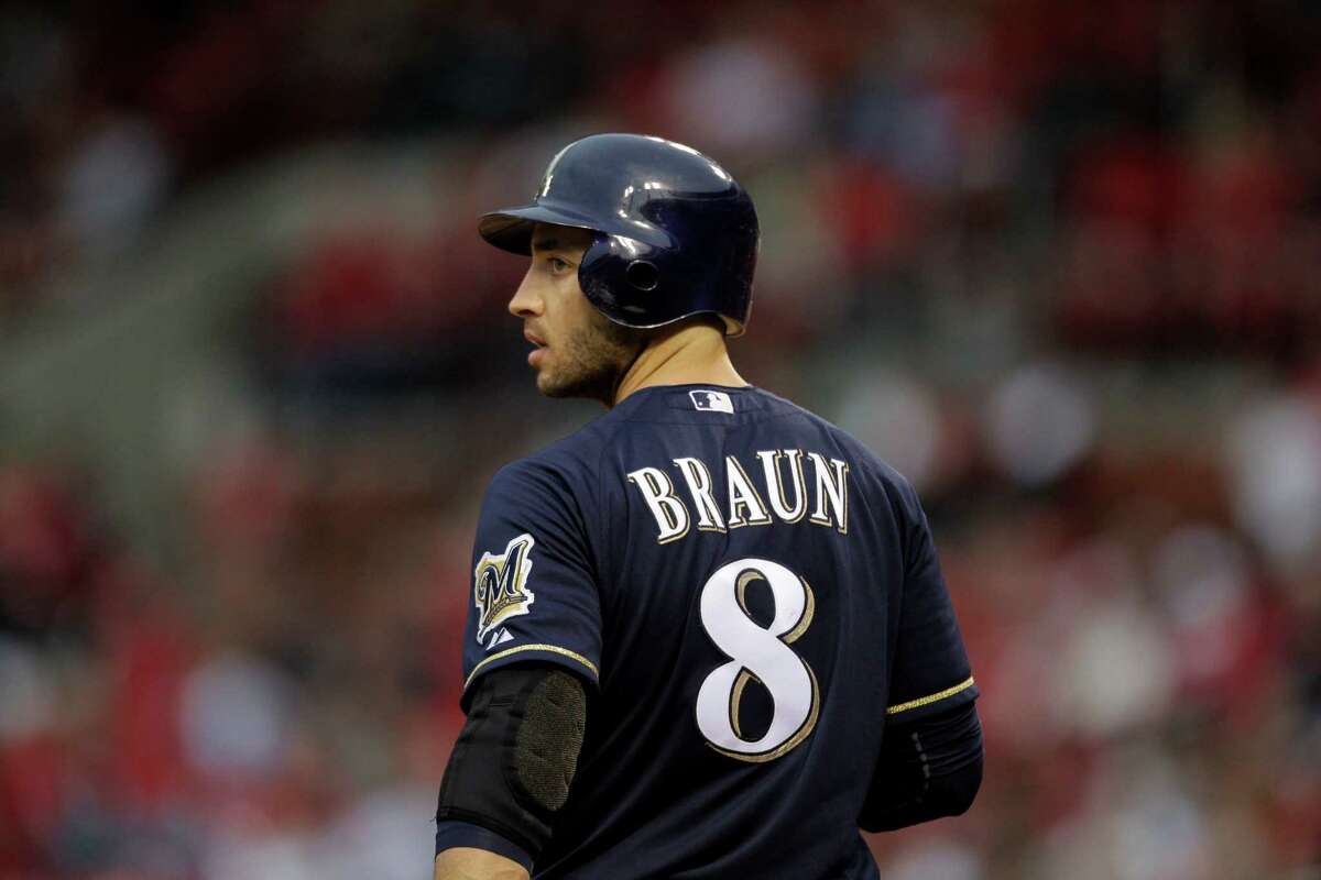 File-This April 27, 2012 file photo shows Milwaukee Brewers' Ryan Braun preparing to bat during a baseball game against the St. Louis Cardinals in St. Louis. Braun, a former National League MVP , has been suspended without pay for the rest of the season and admitted he "made mistakes" in violating Major Leauge Baseball's drug policies. MLB Commissioner Bud Selig announced the penalty Monday July 22, 2013, and released a statement by the Milwaukee Brewers slugger, who said: "I am not perfect. I realize now that I have made some mistakes. I am willing to accept the consequences of those actions."