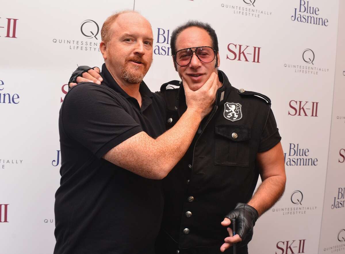 Louis C.K. and Andrew Dice Clay attend the "Blue Jasmine" New York Premiere at MOMA on July 22, 2013 in New York City. (Photo by Stephen Lovekin/Getty Images)