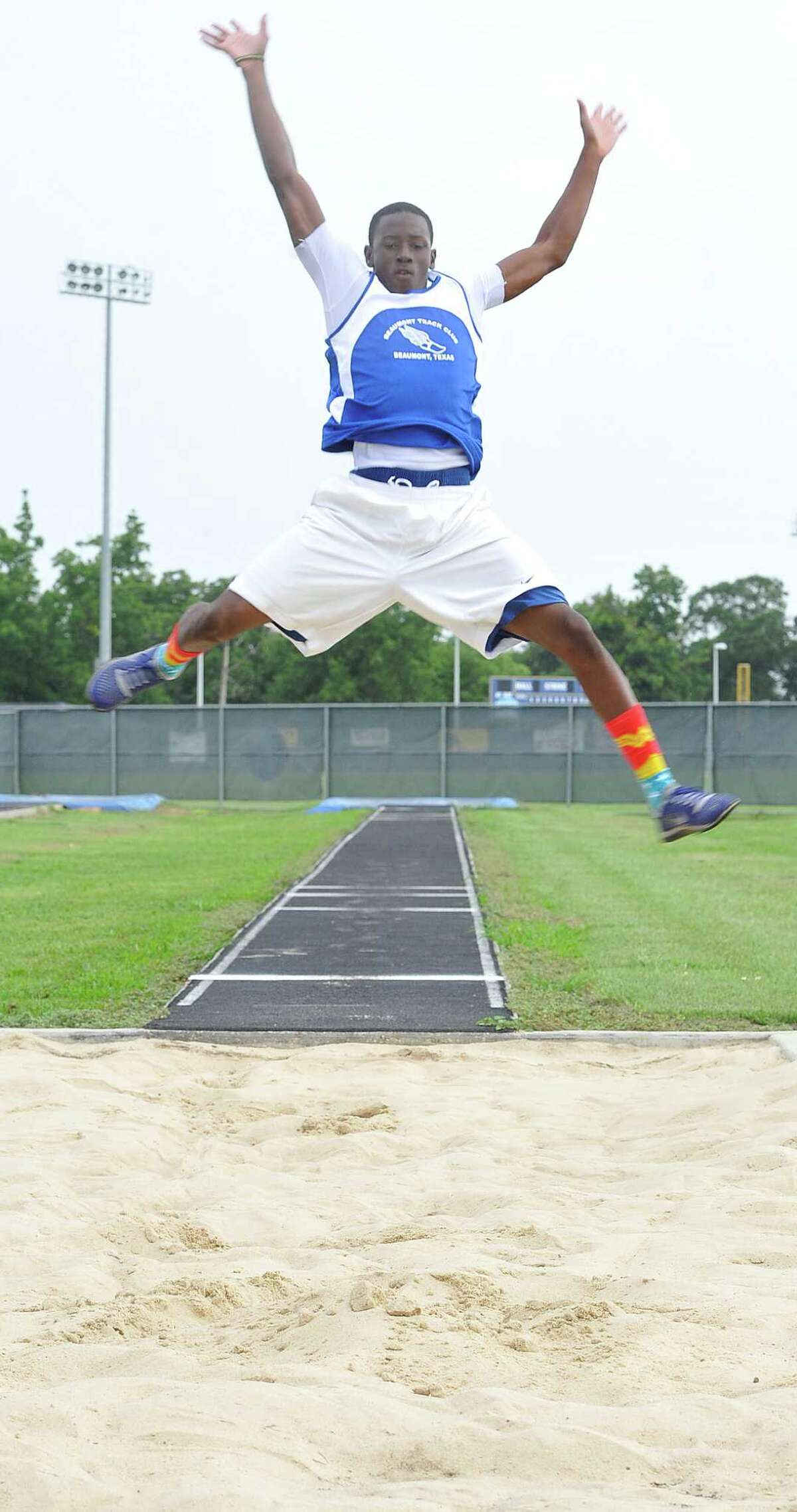 Ozen track star competing in Junior Olympic Championship
