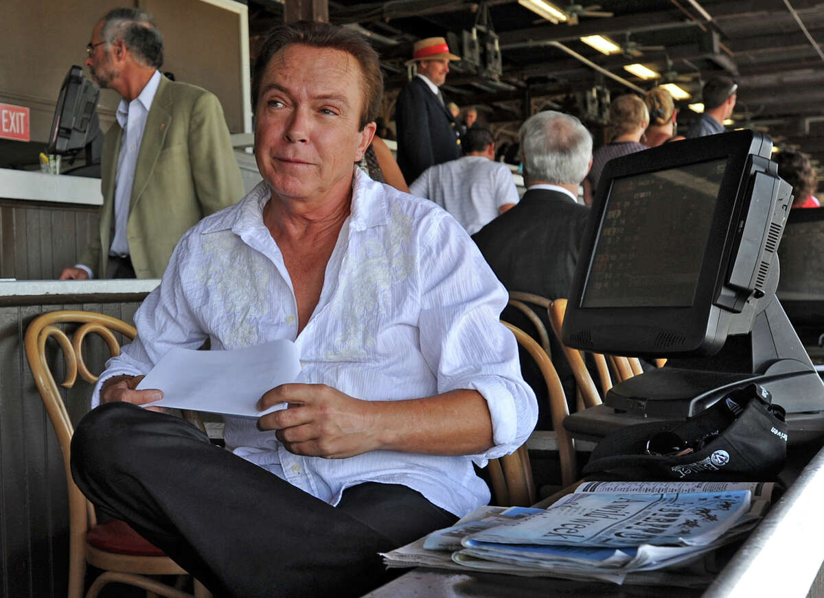 Actor/Singer David Cassidy sits in the clubhouse at the Saratoga Race Course in Saratoga Springs, NY on July 26, 2010. (Lori Van Buren / Times Union archive)