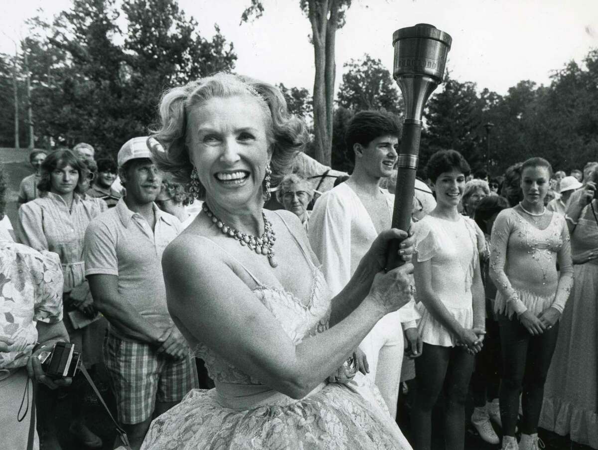 Marylou Whitney at her annual gala in 1984. (Times Union archive)