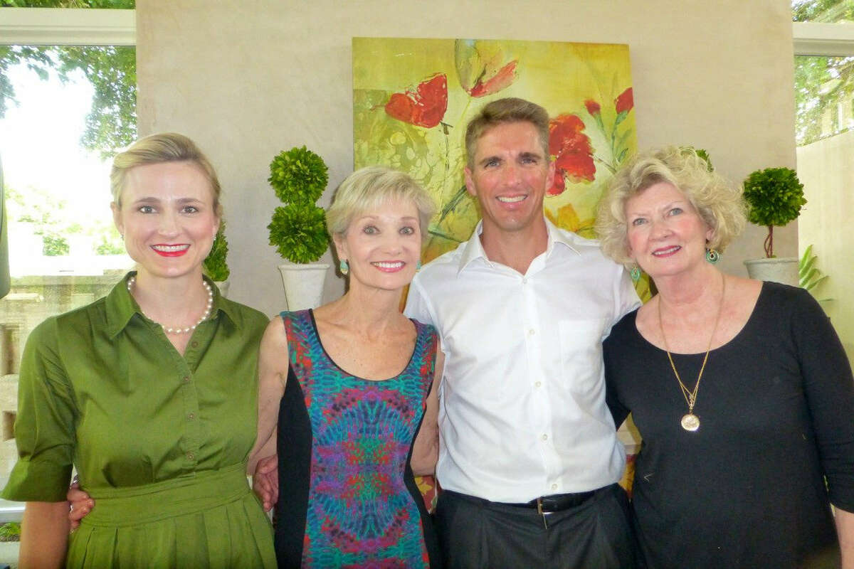 At a reception at the Children's Bereavement Center of South Texas, Laura Nell Burton (from left), Marian Sokol, Chris Rulon and Linda Fugit celebrate Sokol's appointment as executive director.
