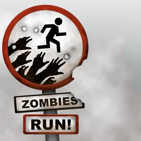 You'd run faster if a zombie were chasing you, too