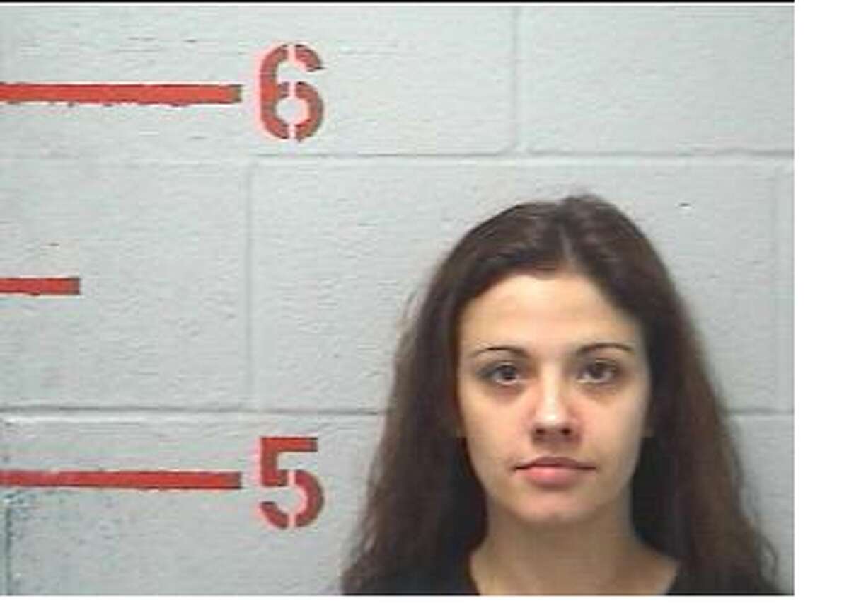 Nacogdoches Sheriff's Office booking mug of prisoner April Flanagan who was convicted on charges related to her role as a supporter and co-conspirator of Aryan prison gang groups