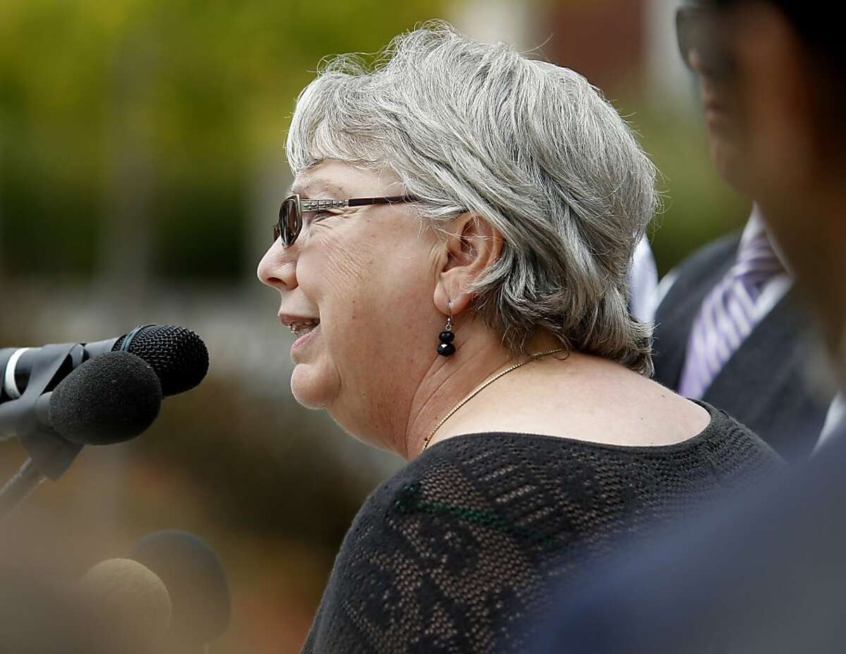 Richmond mayor Gayle McLaughlin said she was very excited about helping with the under water mortgages Tuesday July 30, 2013. The city of Richmond, Calif. is teaming with private investors to buy up over 600 mortgages in the city from large banks to help homeowners redo their loans so they can stay in their homes.