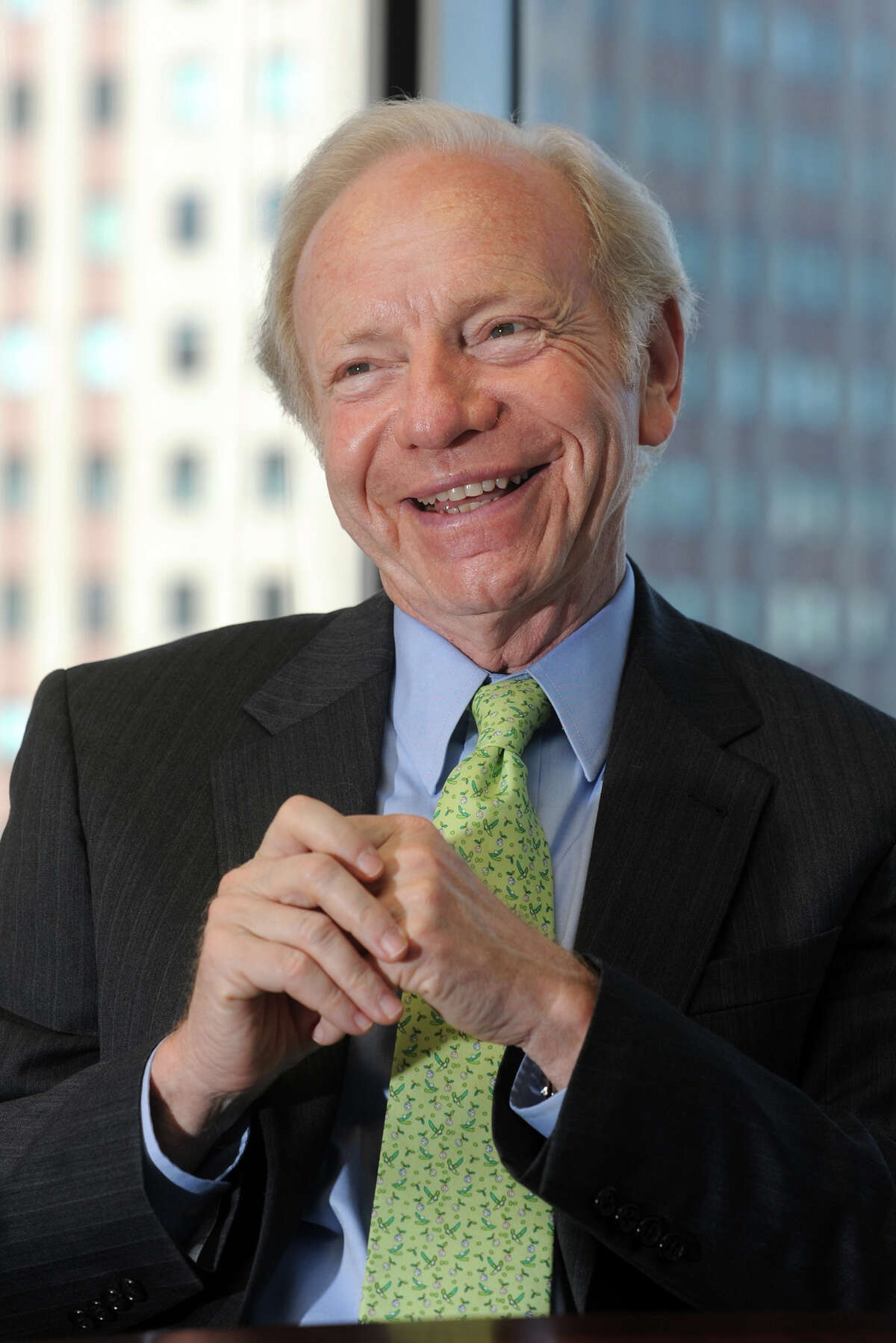 Former United State Senator Joseph Lieberman speaks during an interview in his midtown Manhattan office, in New York City, July 30th, 2013. Lieberman, a Stamford native, represented Connecticut for 24 years in the Senate, and now works as Senior Council at the law firm of Kasowitz, Benson, Torres & Friedman, in Manhattan.