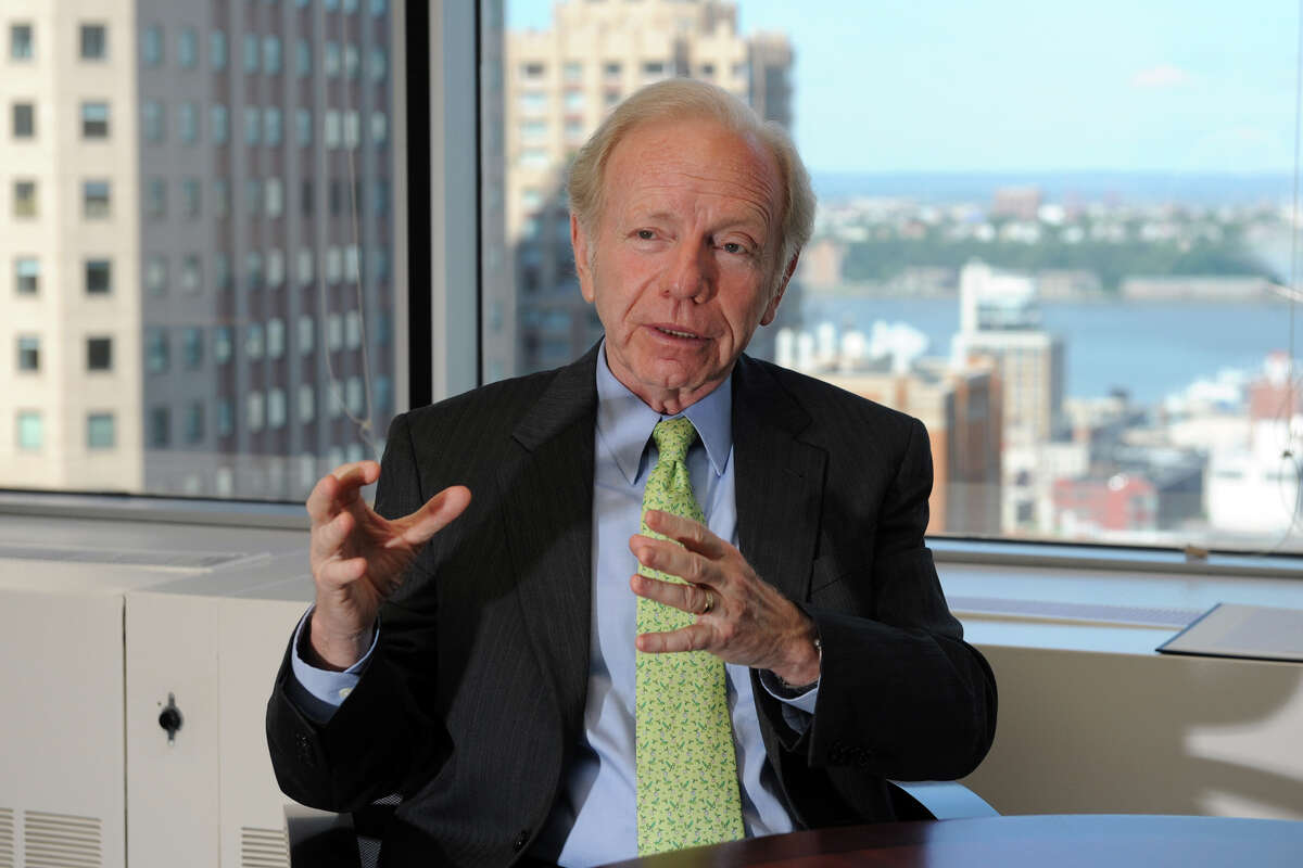 Former United State Senator Joseph Lieberman speaks during an interview in his midtown Manhattan office, in New York City, July 30th, 2013. Lieberman, a Stamford native, represented Connecticut for 24 years in the Senate, and now works as Senior Council at the law firm of Kasowitz, Benson, Torres & Friedman, in Manhattan.