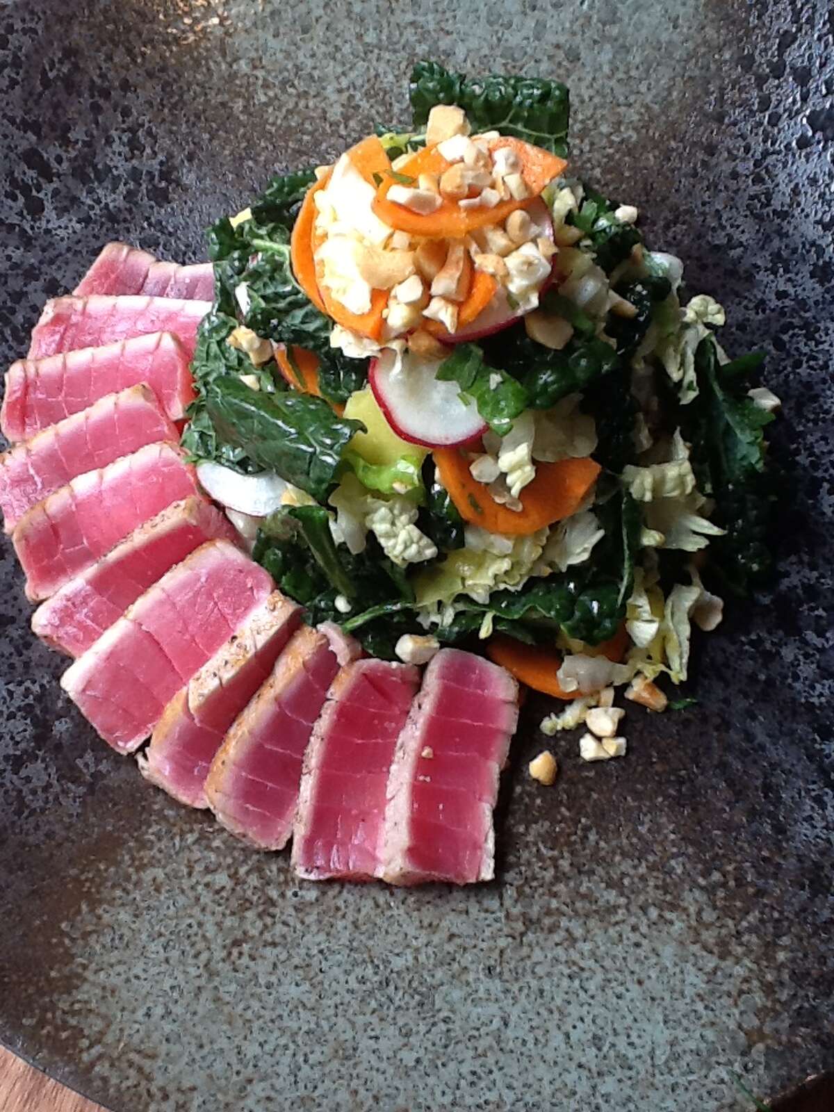 Seared tuna and kale salad from Fusion Taco