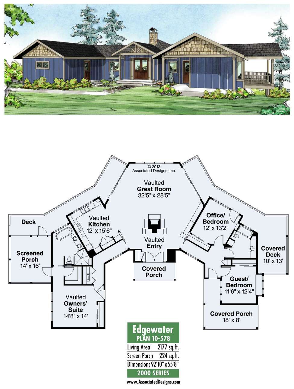  House  Plans  Edgewater  offers expansive views